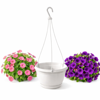 Doniczka Wisząca Agro 24 cm Biała